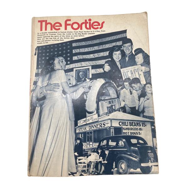 The Forties Sheet Music Book Vintage 1940's Music Readers Soft Cover Book - Picture 1 of 6